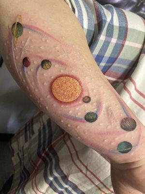 Day of. *So genuinely grateful that my stars and comet are still the hidden highlight of this piece.