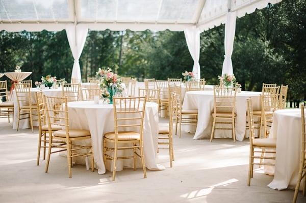 Simple Tented wedding photo credit Britt Croft Photography
