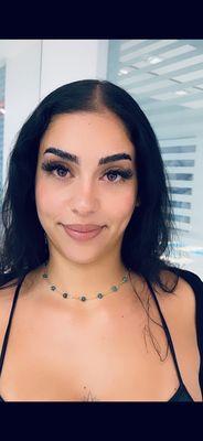 Our bombshell set with custom cat eye styling! Plus brow lamination!