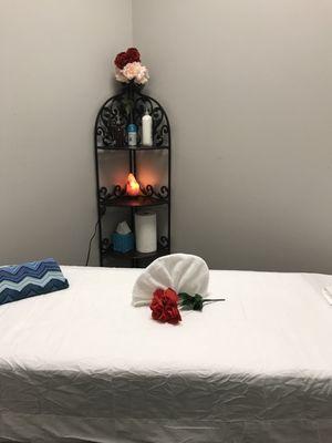 It's a relaxing and calming atmosphere when you walk in. If you want a great massage don't pass this place up!You will not disappointed!
