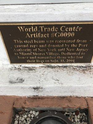 Steel bean recovers from World Trade Center