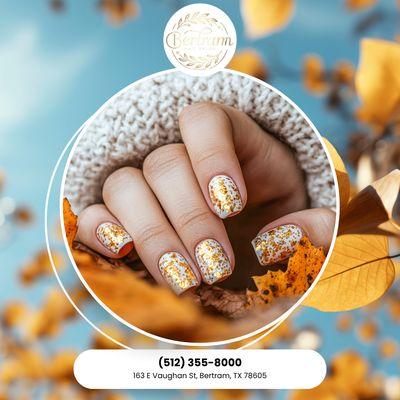 Autumn calling: Time to update those nails! Don't ignore the call. Schedule your appointment this week!