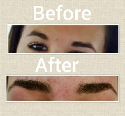 A client who has been coming to me for a couple of months. This was a process. They are finally grown in!