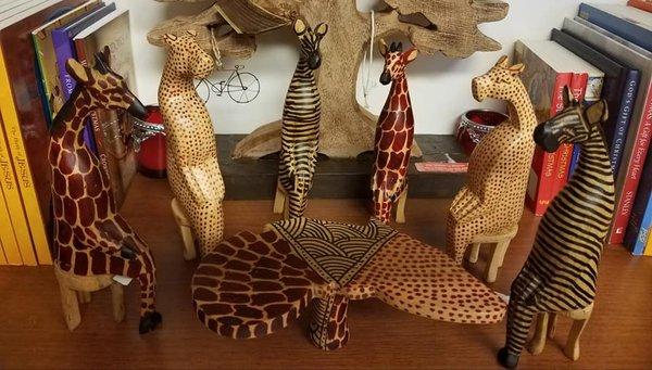 Fine hand crafted African animal art.