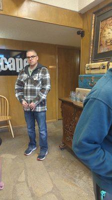 We didn't get out but it was so much fun!!