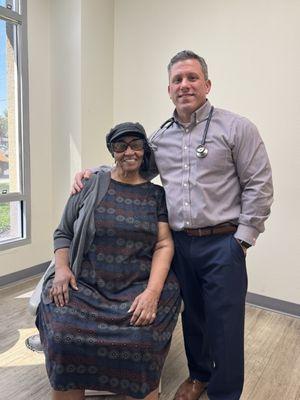 Dr Dominic Pennisi and my 81 year old mother.