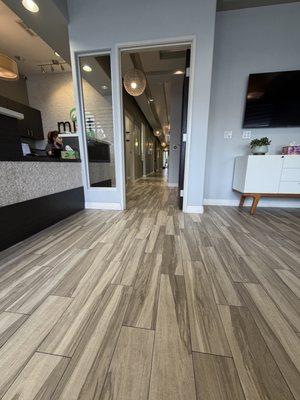 Waiting area and hallway