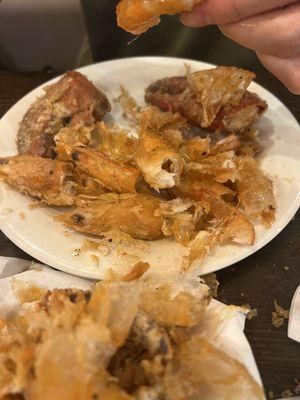 Fried Shrimps & lobster claws