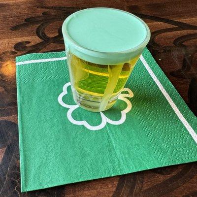 Green mini beer