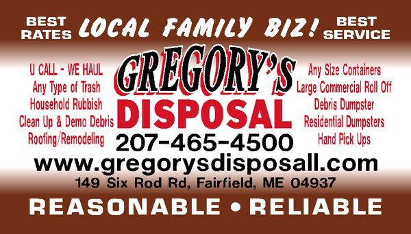 Gregory's Disposal