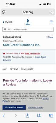 Safe Credit Solutions