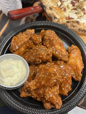 Garlic hot wings