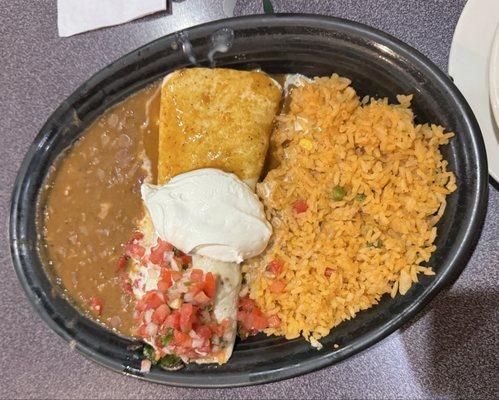 My meal.. the Super burrito