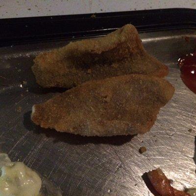 Breaded bluegills