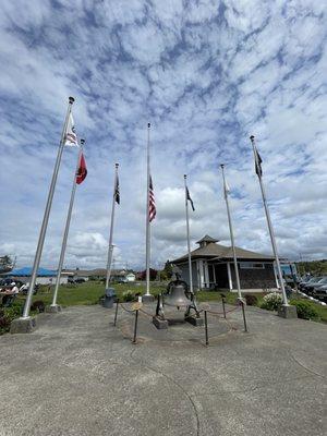 Bandstand behind Loyalty Flag Plaza