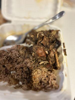 Stew Chicken with Rice & Peas