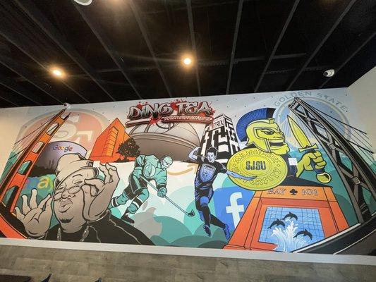 Mural representing SJ and the Bay IG: @rosyeatssj