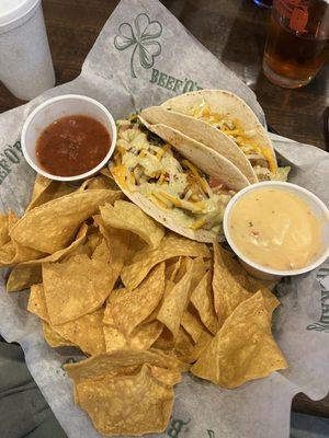 Grilled shrimp tacos.