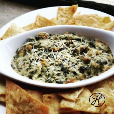 Warm Spinach Dip Appetizer