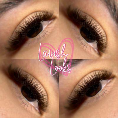 Brown volume lash set