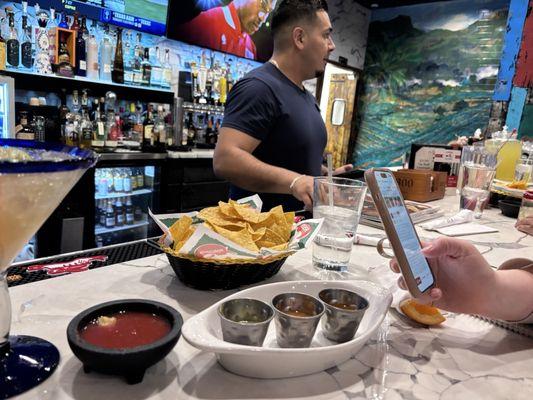 Salsa trio and Fernando!