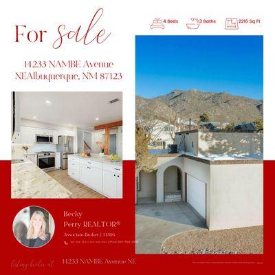 Home for Sale. Call me for details