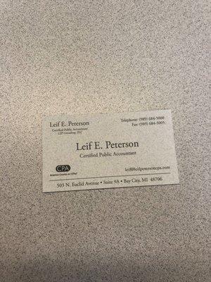 Leif E Peterson, CPA