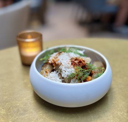 Scorched confit sunchoke