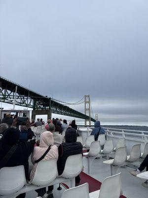 Mackinac Bridge from Sheplers Ferry