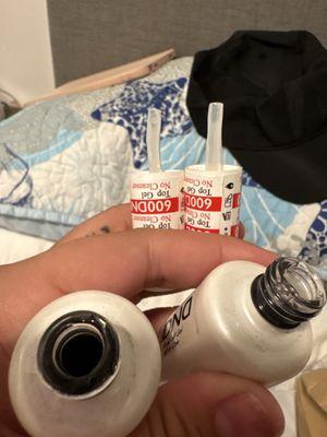 DnD top coats without brush applicators