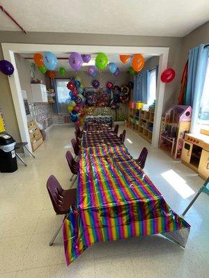 I forgot the table mats and to my surprise the staff went out of their way to buy a pair that matched the theme thank you!!