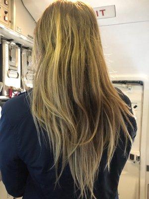 My previous hair that walked into salon with