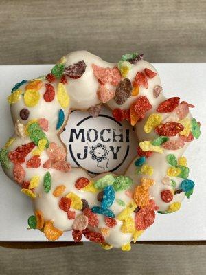 Fruity pebbles donut