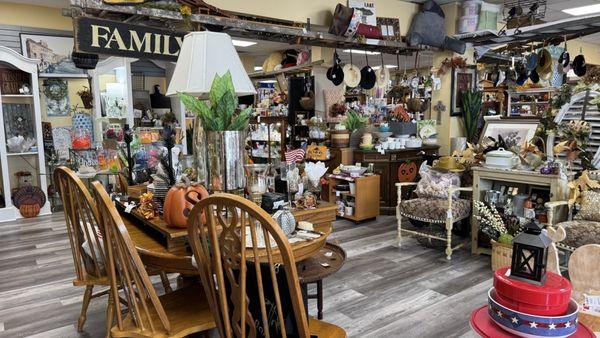 Interior and merchandise.