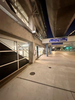 Toward the shuttle area