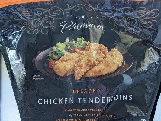 One of my favorite Publix brand items, big pieces of chicken tenderloins for $8 and change