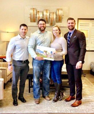 Friends become clients and clients become friends and family! Congrats to this amazing family on their new home build!