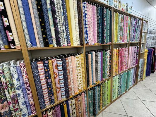 Some of the fabric selection.