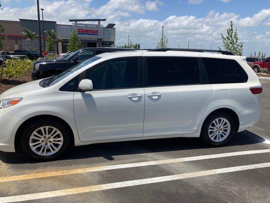 Clean and shiny car.