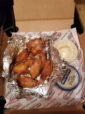 7.25oz one pound order of wings!