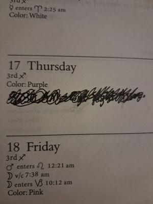I scribbled out the appointment darkly. I was so upset I cried.