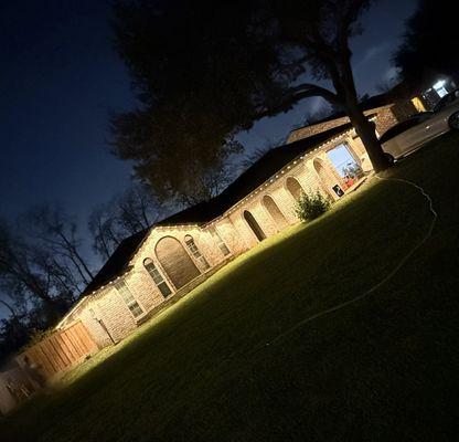 House lights, & fence