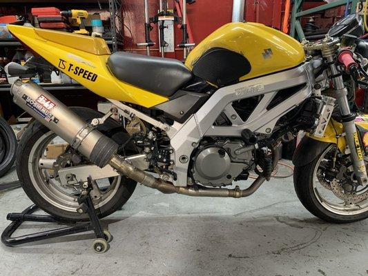 Exhaust positioning after.