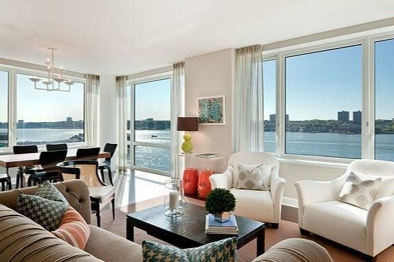 River view condominiums in Manhattan New York.