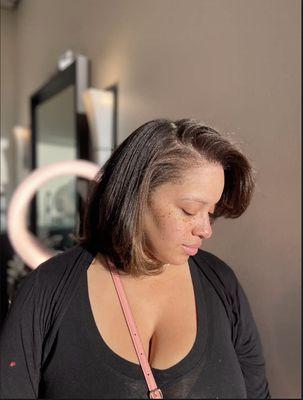 Silk Press on Natural/Curly Hair