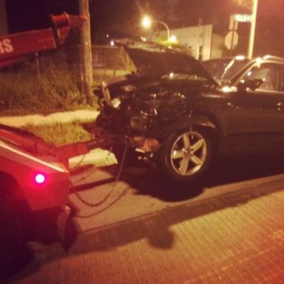 invloved in accident ? And need a tow ?.. Call frank at 708-5393671 for fast service