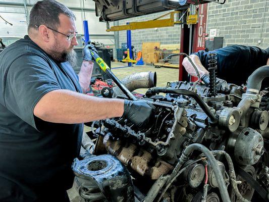 Derek's Towing Service Frederick MD performs Diesel Truck Repair service