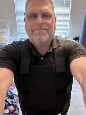 Body armor from Bulletproofme, great fit, looks brand new
