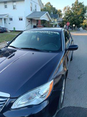 Personal transportation and taxi service service car one of the managers from the vehicle maintenance department Scott drives that