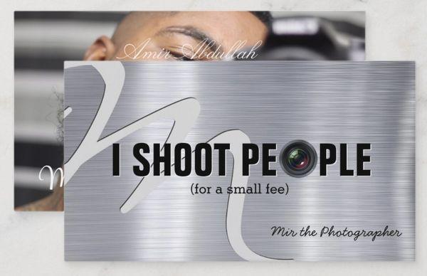 I shoot people
